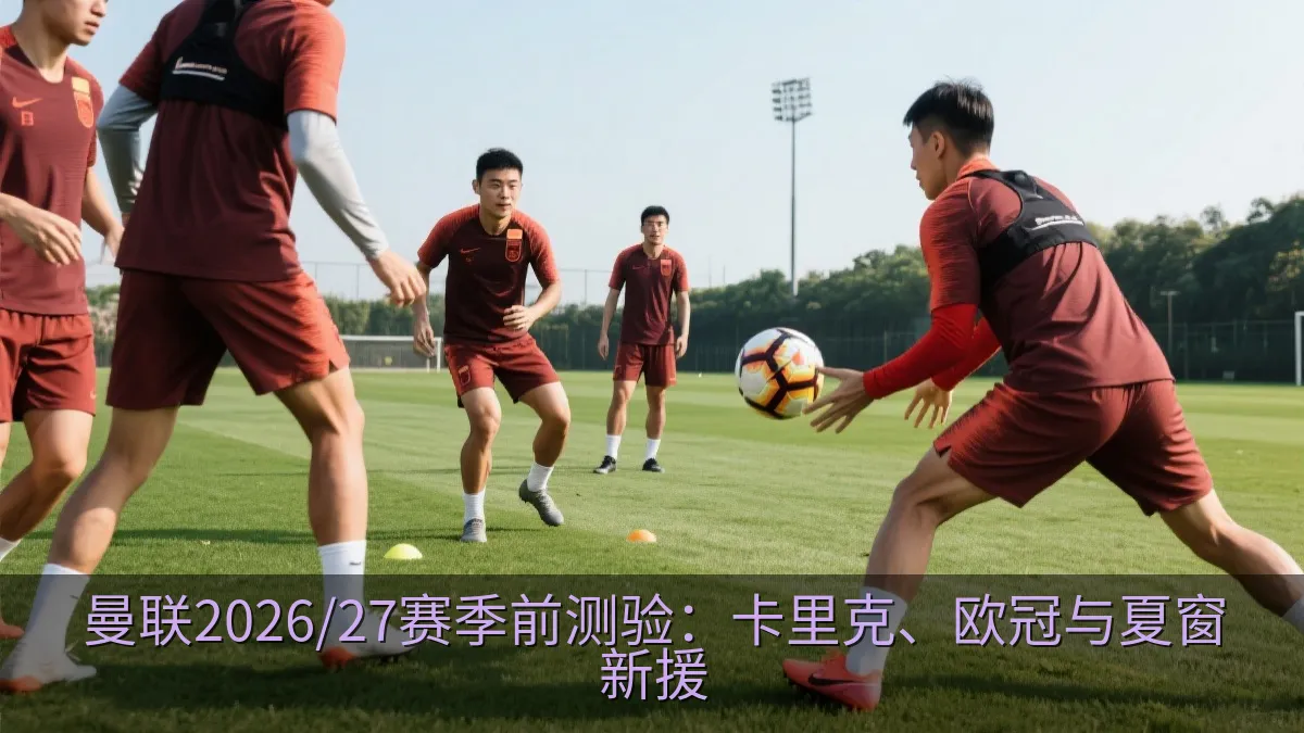 赛前训练中的职业足球队员