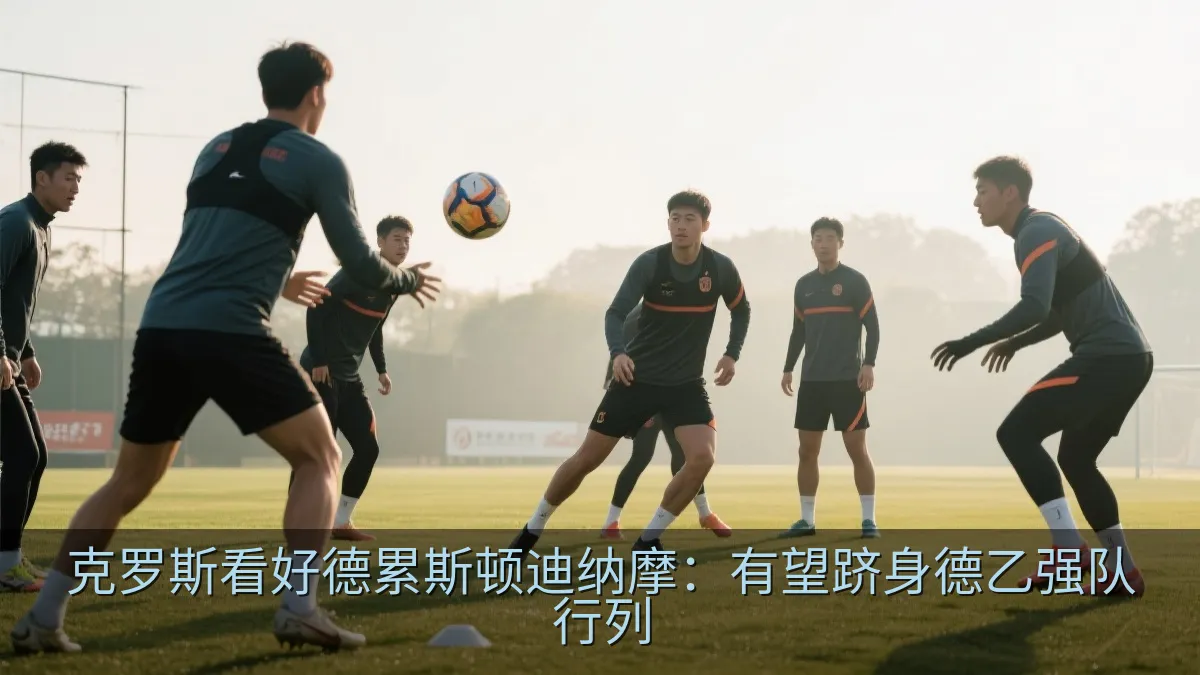 足球队在训练场进行赛季备战训练