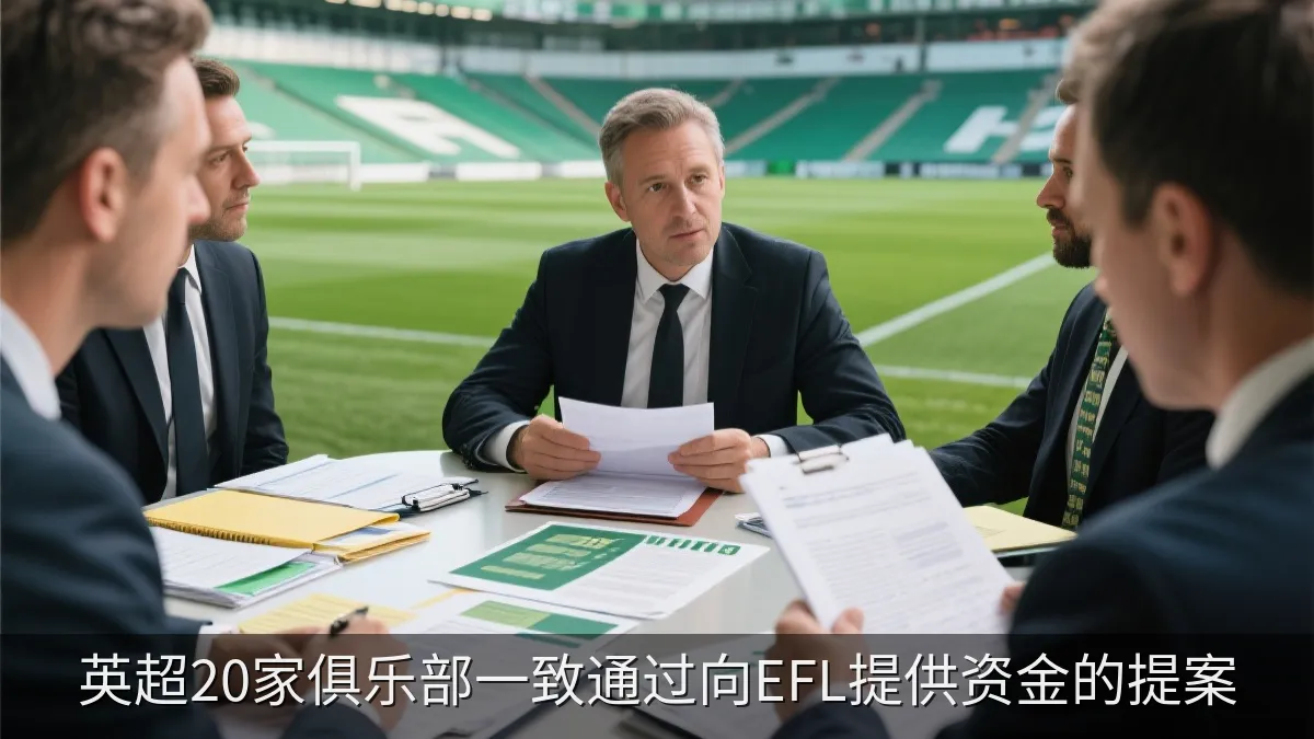 足球管理文件与会议桌上的资料